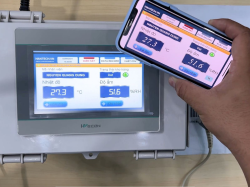 Ứng dụng HMI IoT Wecon với máy Scan barcode giám sát nhiệt độ và độ ẩm kho hàng